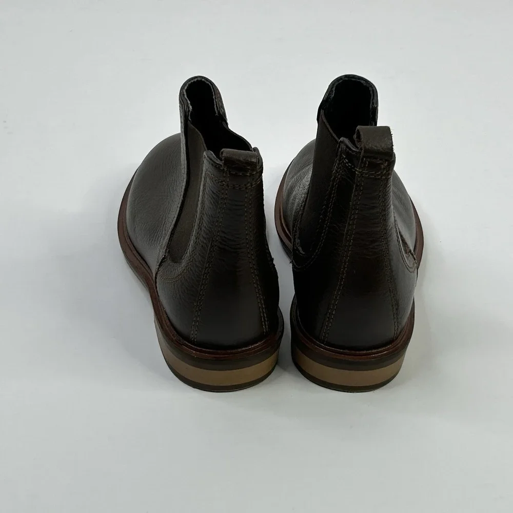 Zara Ankle Boots Little Kids EU 28 / US 11 Dark Brown Pebbled Pull On
